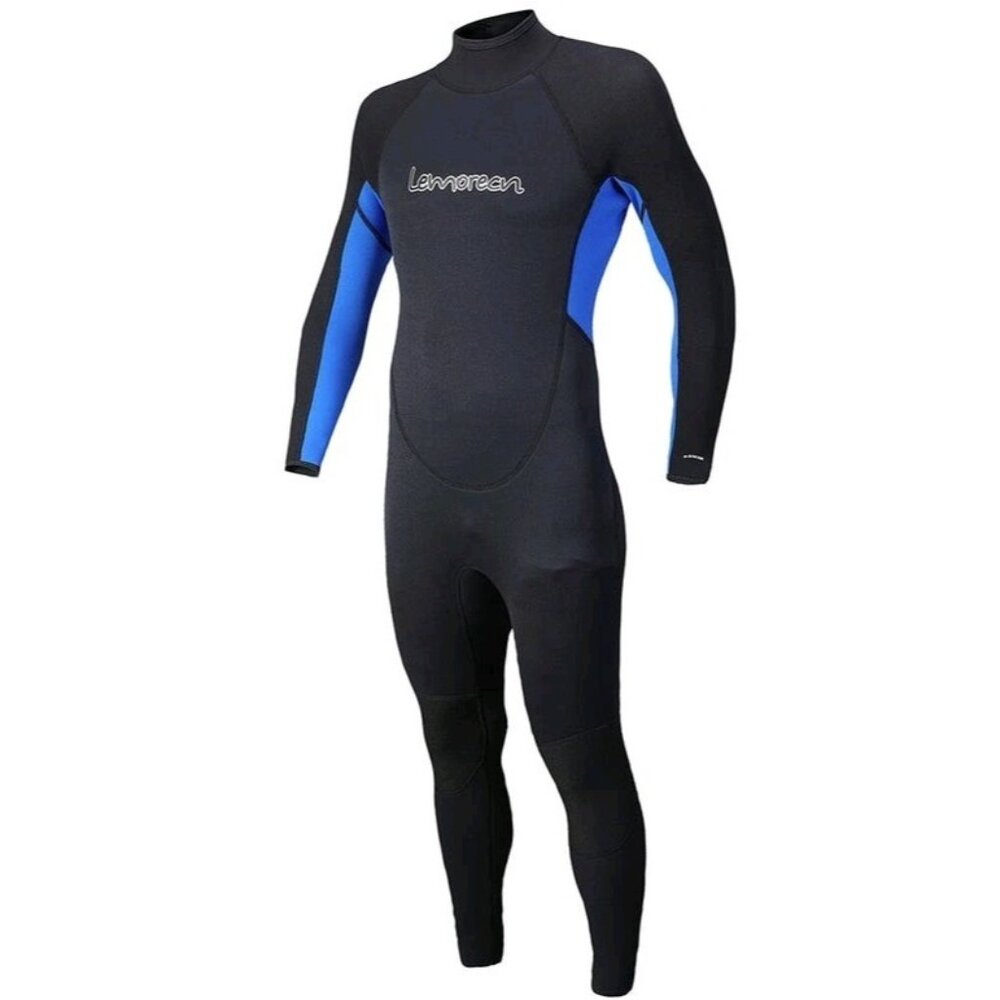 Lemorecn Neoprene 3/2mm Long Sleeve Full Body Wetsuit Men's Size S (Read Measure